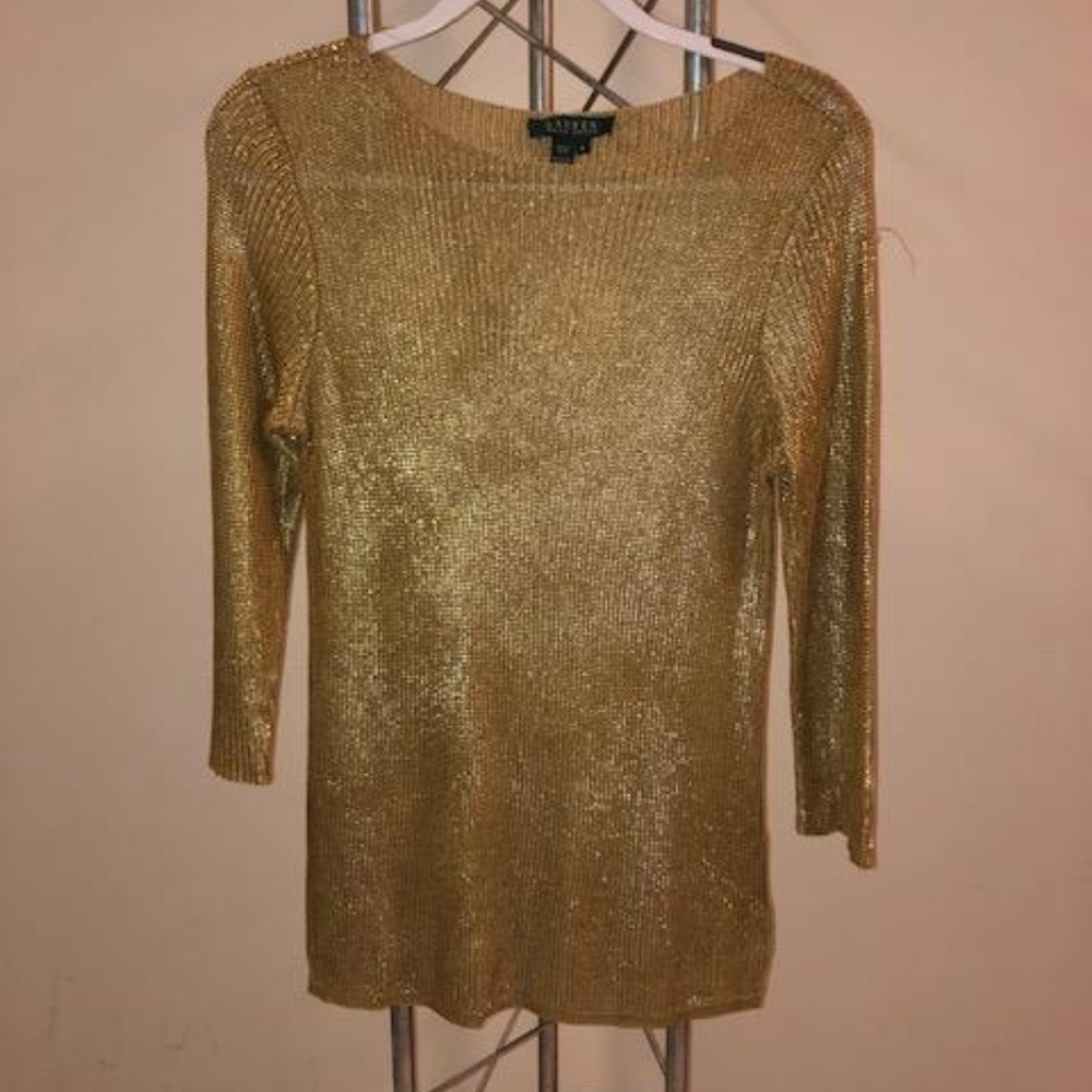 Gold Ralph Lauren Sweater